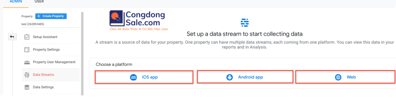 Congdongsale.com | Cài Đặt Google Analytics 4 cho Website hoặc Ứng Dụng Di Động 2023 8 Google analytics 4 2023