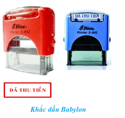 Khắc Dấu Đã Thu Tiền HCM