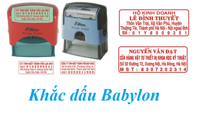 Khắc Con Dấu Mã Số Thuế, Dấu Công Ty Giá Rẻ