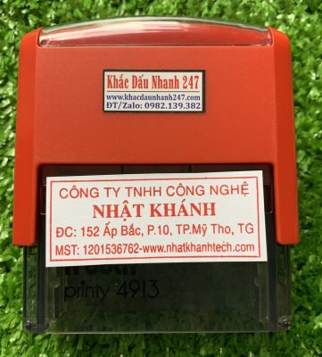 Khắc Con Dấu Vuông Công Ty Đẹp
