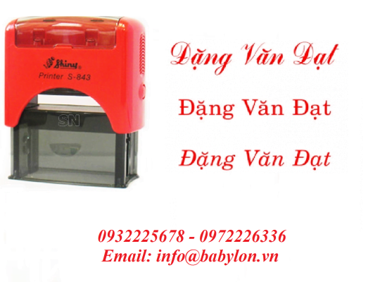 Con Dấu, Mộc Tên Giá Rẻ, lấy Ngay, Khắc Con Dấu Theo Yêu Cầu