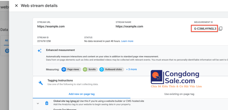 Congdongsale.com | Cài Đặt Google Analytics 4 cho Website hoặc Ứng Dụng Di Động 2023 9 thu thap du lieu GA4 google analytics4