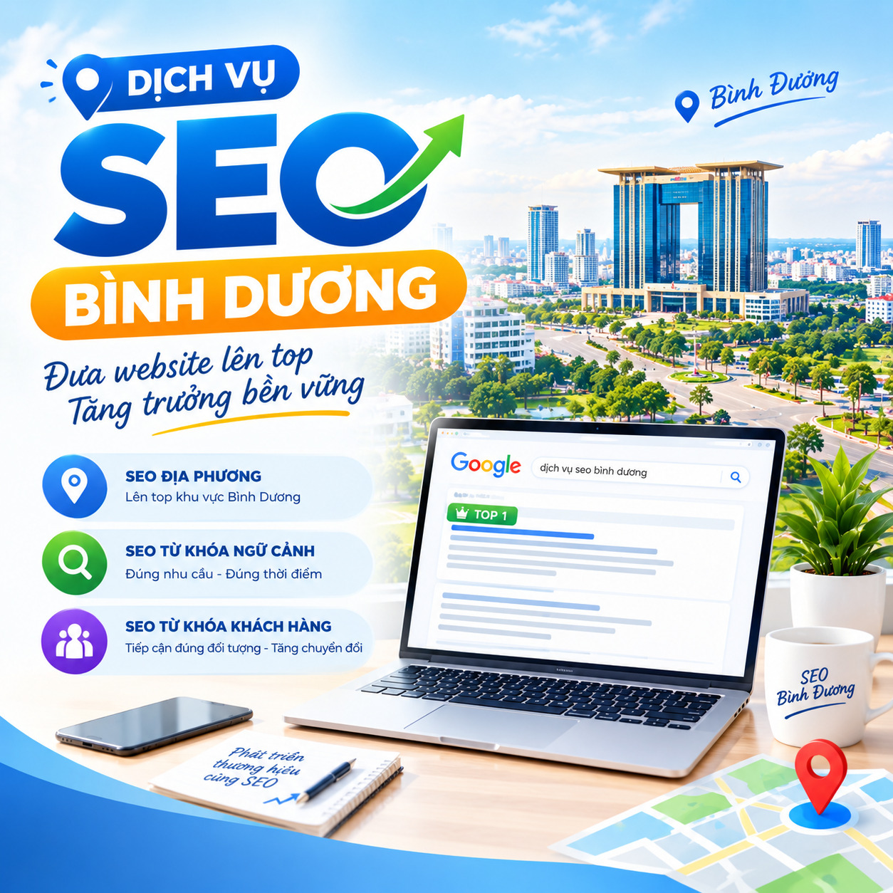 Dịch Vụ SEO Bình Dương Trọn Gói – Công Ty SEO Website Uy Tín, Cam Kết Ra Đơn Bền Vững